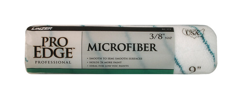 Linzer Pro Edge Microfiber 9 in. W X 3/8 in. Regular Paint Roller Cover
