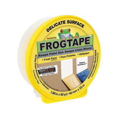 FrogTape 1.88 in. W X 60 yd L Yellow Low Strength Painter's Tape