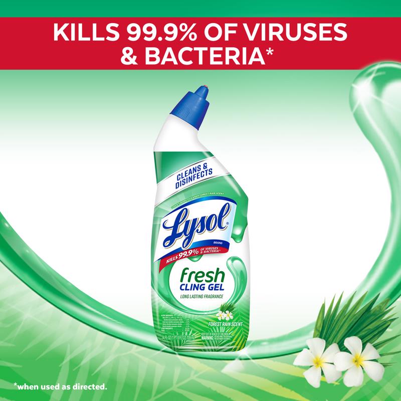Lysol Cling Gel Country Scent Toilet Bowl Cleaner 24 oz Gel