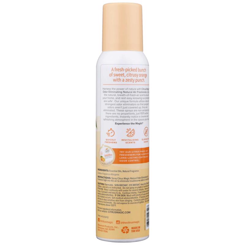 Citrus Magic Fresh Orange Scent Air Freshener Spray 3 oz Aerosol