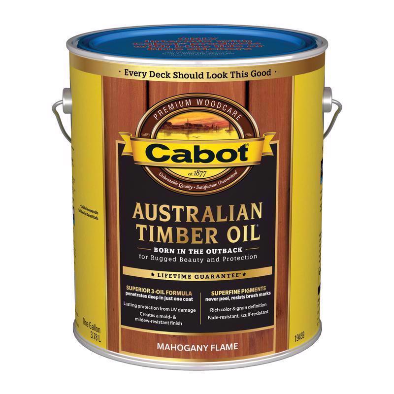 Cabot Australian Timber Oil Low VOC Transparent Mahogany Flame Australian Timber Oil 1 gal