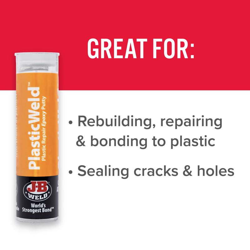 J-B Weld PlasticWeld Super Strength Off-White Epoxy 2 oz