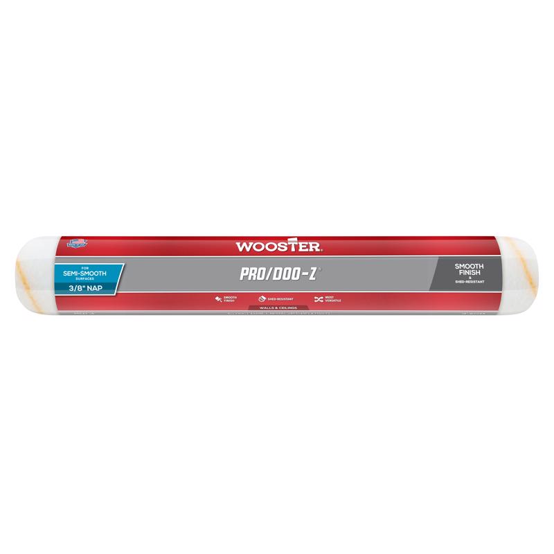 Wooster Pro/Doo-Z Woven Fabric 18 in. W X 3/8 in. Paint Roller Cover
