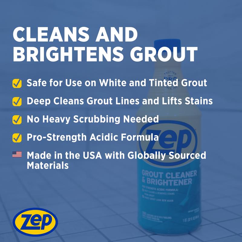 Zep Sassafras Scent Grout Cleaner and Whitener 32 oz Liquid