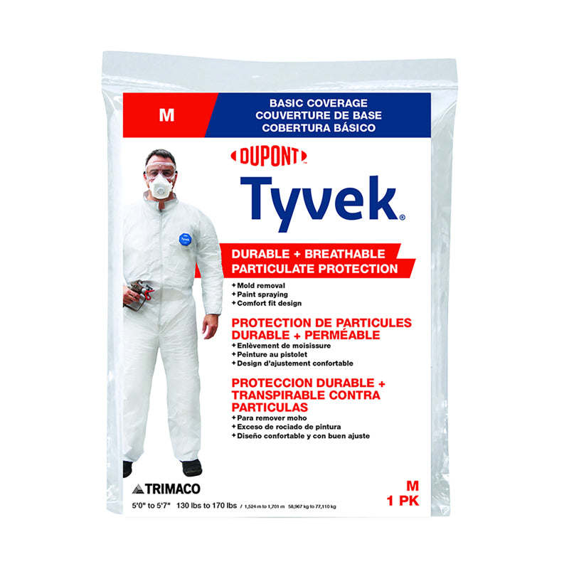 Dupont Tyvek Coveralls White M