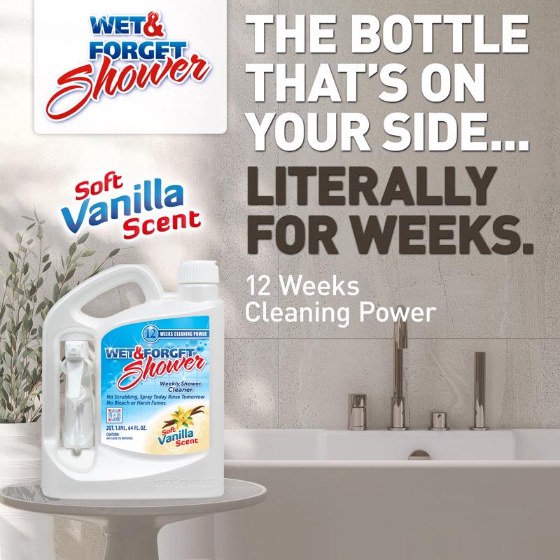 Wet & Forget Vanilla Scent Shower Cleaner 64 oz Spray