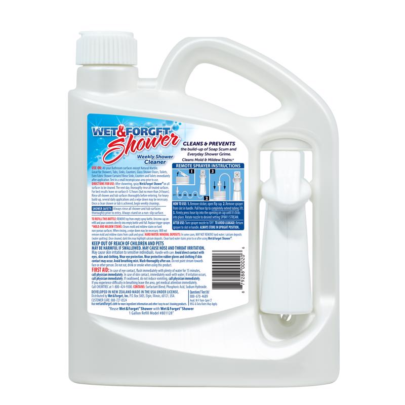 Wet & Forget Vanilla Scent Shower Cleaner 64 oz Spray