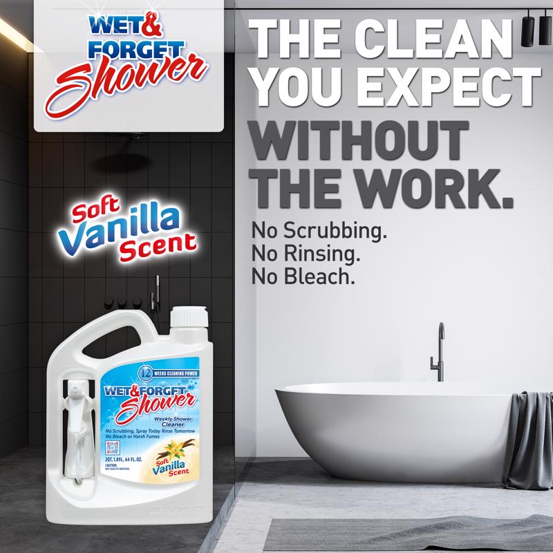 Wet & Forget Vanilla Scent Shower Cleaner 64 oz Spray
