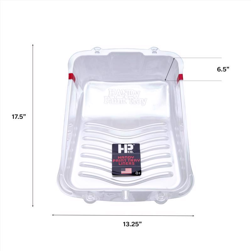 Handy Plastic 12.5 in. W X 18 in. L 1 gal Disposable Paint Tray Liner