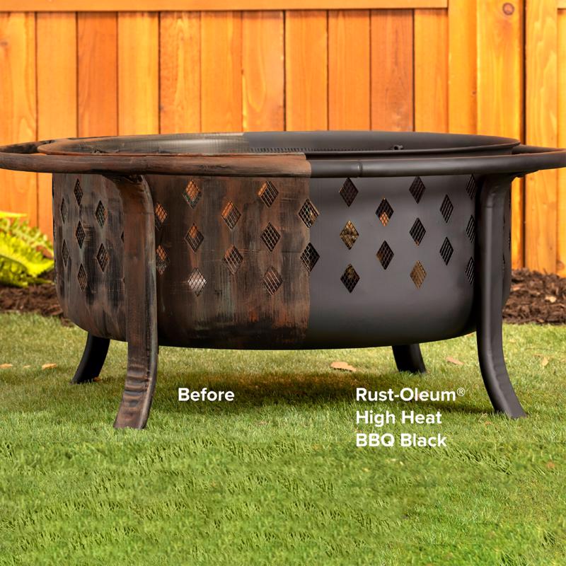 Rust-Oleum Specialty Flat BBQ Black Oil-Based High Heat Low VOC Paint 1 gal