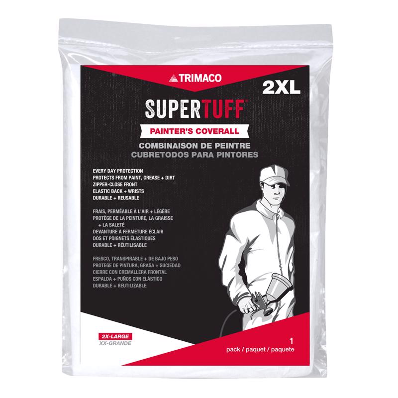 SuperTuff Polypropylene Coveralls White 2XLT