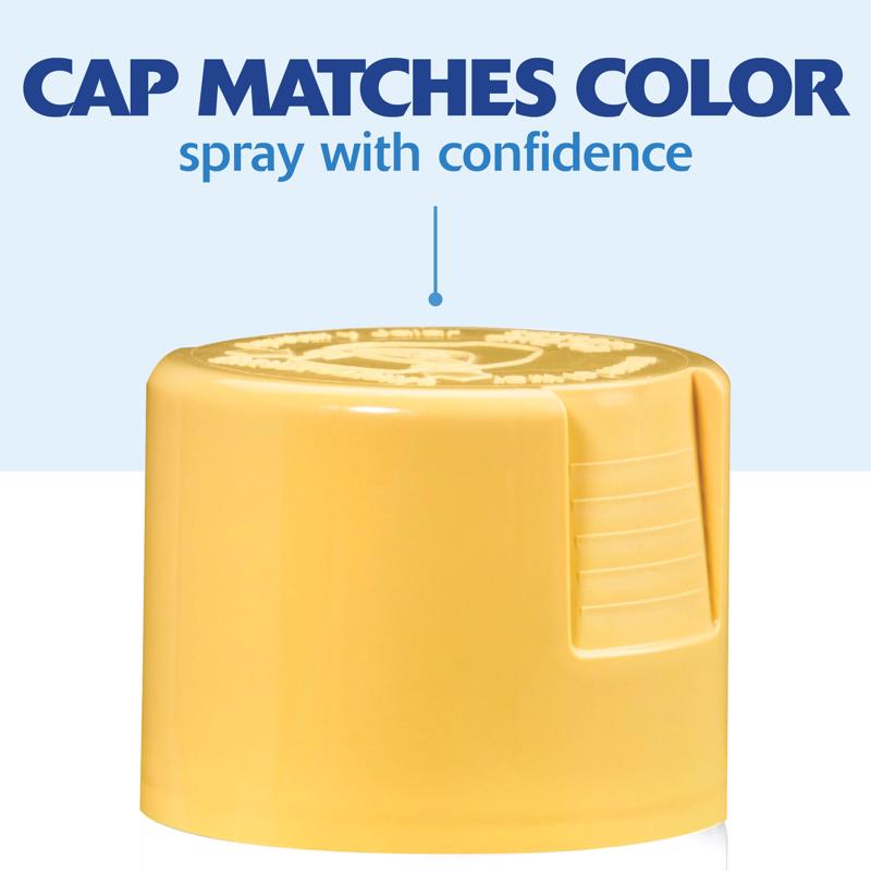 Rust-Oleum Painter's Touch 2X Ultra Cover Gloss Warm Yellow Paint+Primer Spray Paint 12 oz