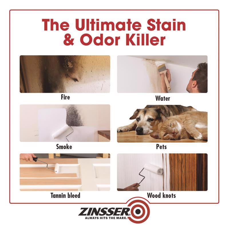 Zinsser B-I-N Advanced White Shellac-Based Acrylic Primer and Sealer 1 gal