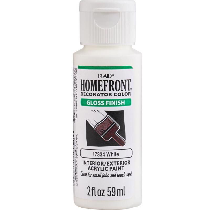 Homefront Gloss White Hobby Paint 2 oz