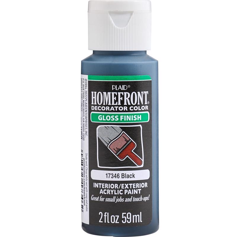 Homefront Gloss Black Hobby Paint 2 oz
