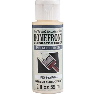 Homefront Metallic Pearl White Hobby Paint 2 oz