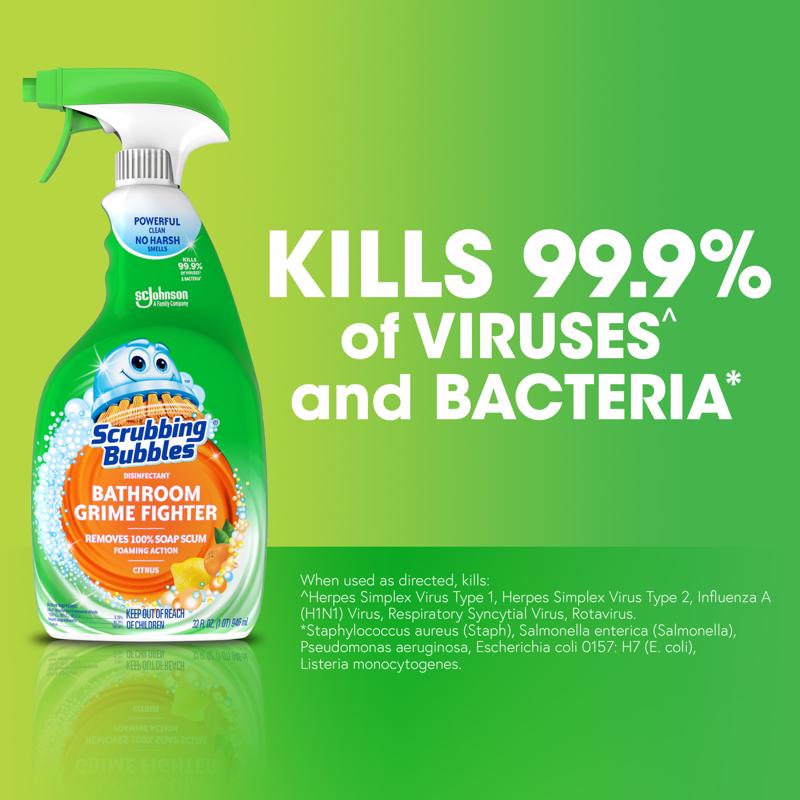 Scrubbing Bubbles Citrus Scent Bathroom Cleaner 32 oz Spray