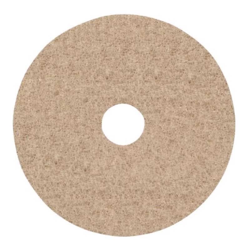 Gator 17 in. D Non-Woven Natural/Polyester Fiber Floor Pad Disc Tan