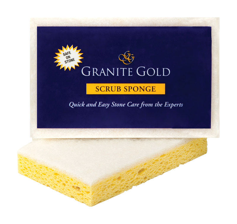 Granite Gold Delicate, Light Duty Scrubber Sponge For Granite 1 in. L