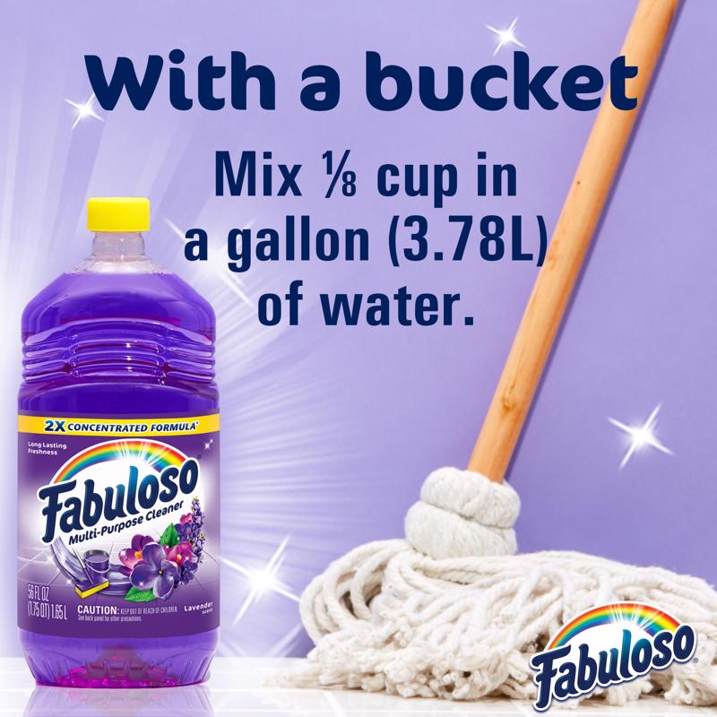 Fabuloso Lavender Scent Multi-Purpose Cleaner Liquid 128 oz