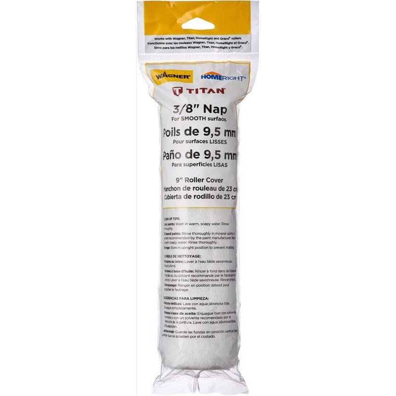 Wagner Smart Polyester 9 in. W X 3/8 in. Paint Roller Cover