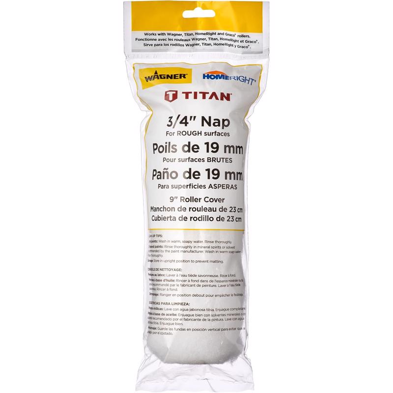 Wagner Smart Polyester 9 in. W X 3/4 in. Paint Roller Cover