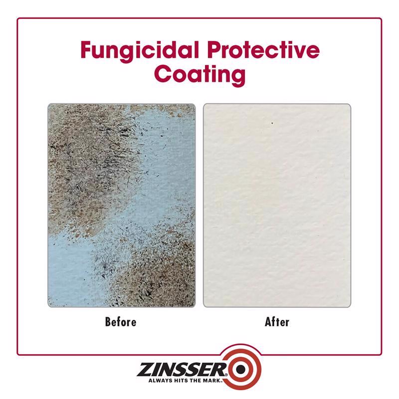 Zinsser White Water-Based Acrylic Mold Killing Primer 1 qt