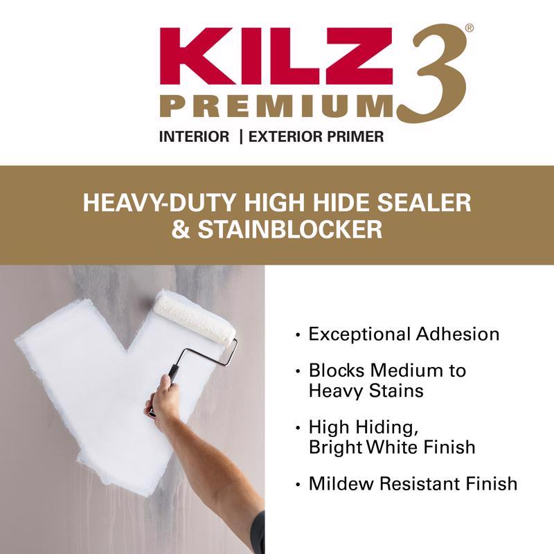 KILZ Premium White Flat Water-Based Stain Blocking Primer 5 gal