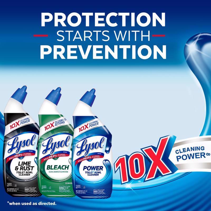 Lysol Complete Clean No Scent Toilet Bowl Cleaner 24 oz Gel