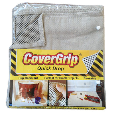 CoverGrip 3.5 ft. W X 4 ft. L X 1 mil 8 oz Safety Canvas Drop Cloth