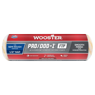 Wooster Pro/Doo-Z FTP Synthetic Blend 9 in. W X 1/2 in. Paint Roller Cover