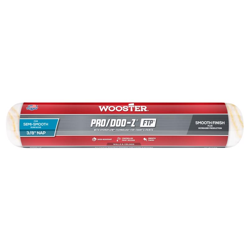 Wooster Pro/Doo-Z FTP Synthetic Blend 14 in. W X 3/8 in. Mini Paint Roller Cover