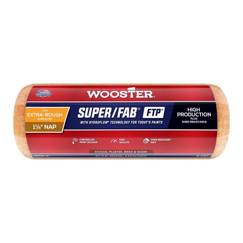 Wooster Super/Fab Synthetic Blend 9 in. W X 1-1/4 in. Regular Paint Roller Cover