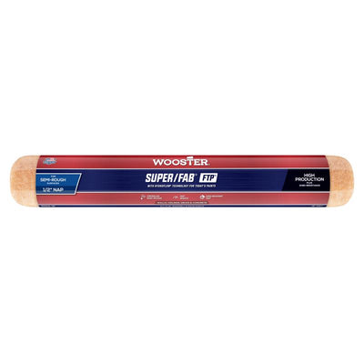 Wooster Super/Fab Fabric 18 in. W X 1/2 in. Paint Roller Cover