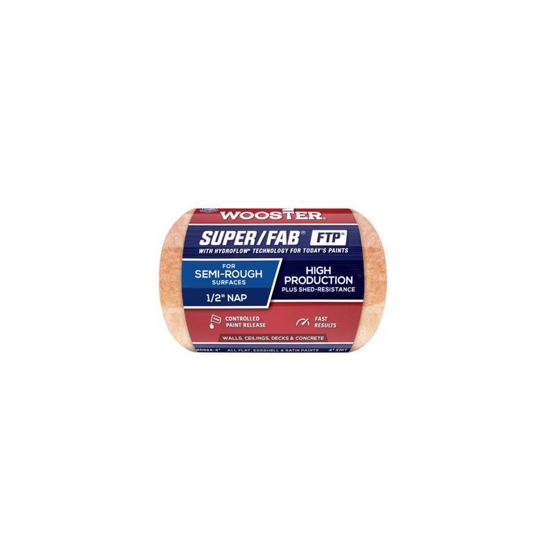 Wooster Super/Fab FTP Synthetic Blend 4 in. W X 3/4 in. Trim Paint Roller Cover