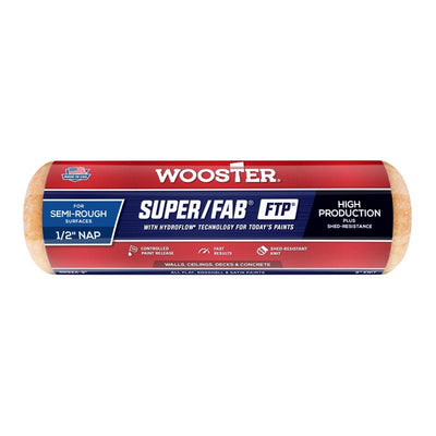 Wooster Super/Fab FTP Synthetic Blend 9 in. W X 1/2 in. Paint Roller Cover