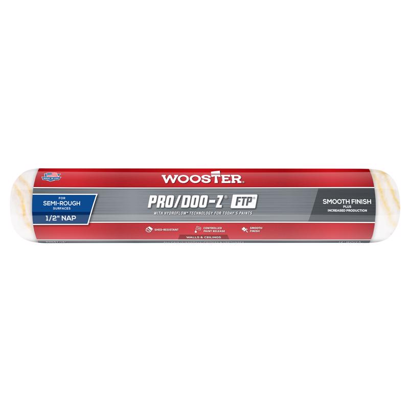 Wooster Pro/Doo-Z FTP Synthetic Blend 14 in. W X 1/2 in. Paint Roller Cover