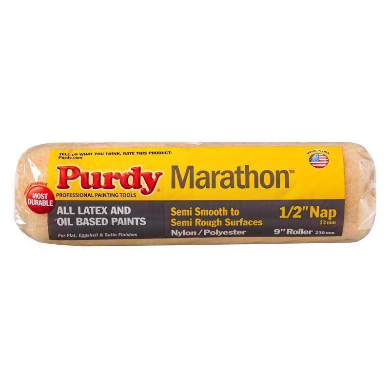 Purdy Marathon Nylon/Polyester 9 in. W X 1/2 in. Paint Roller Cover