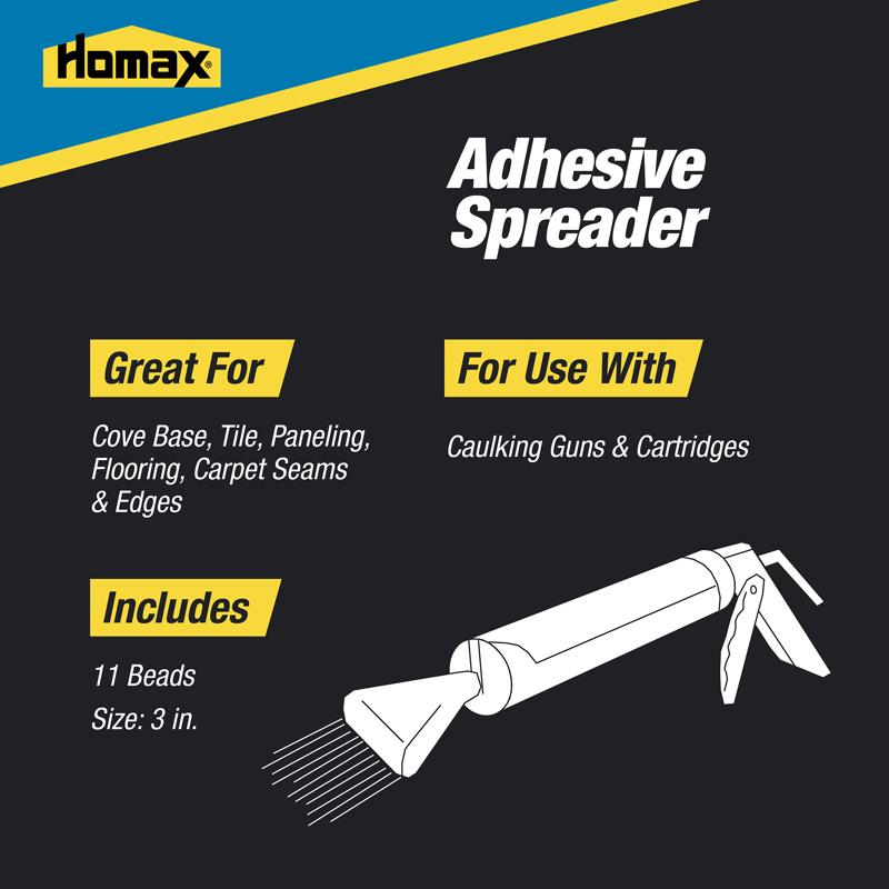 Homax 3 in. W Plastic Adhesive Spreader