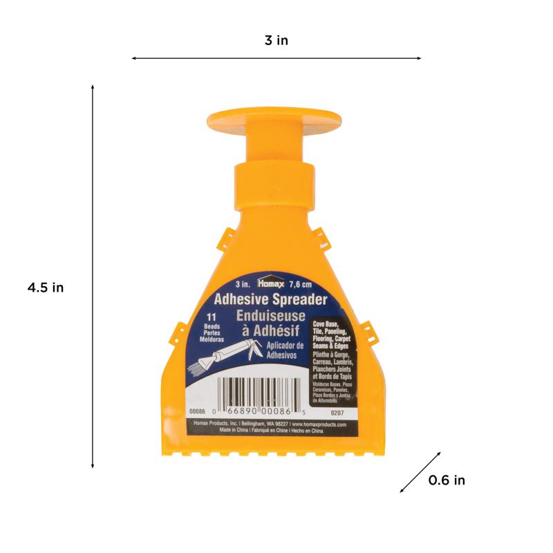 Homax 3 in. W Plastic Adhesive Spreader