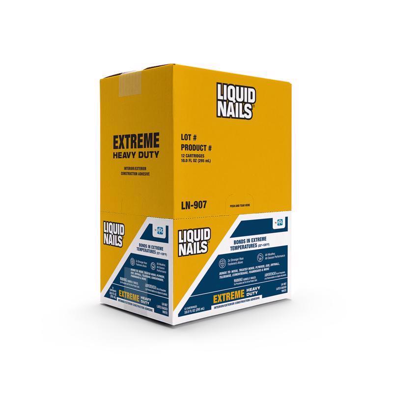 Liquid Nails Extreme Heavy Duty Acrylic Latex Construction Adhesive 10 oz