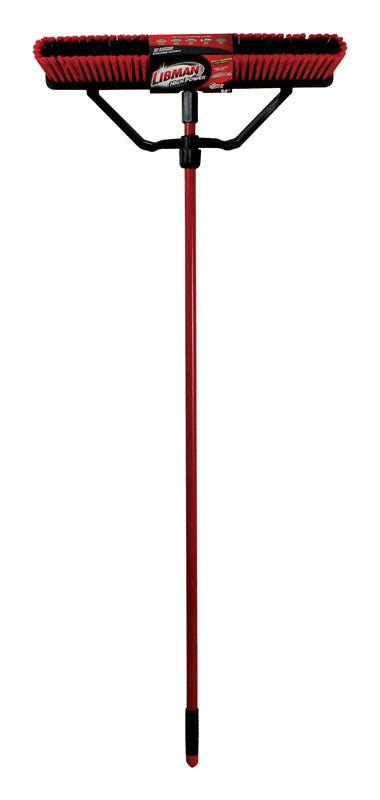 Libman High Power Polyethylene Terephthalate 24 in. Multi-Surface Push Broom