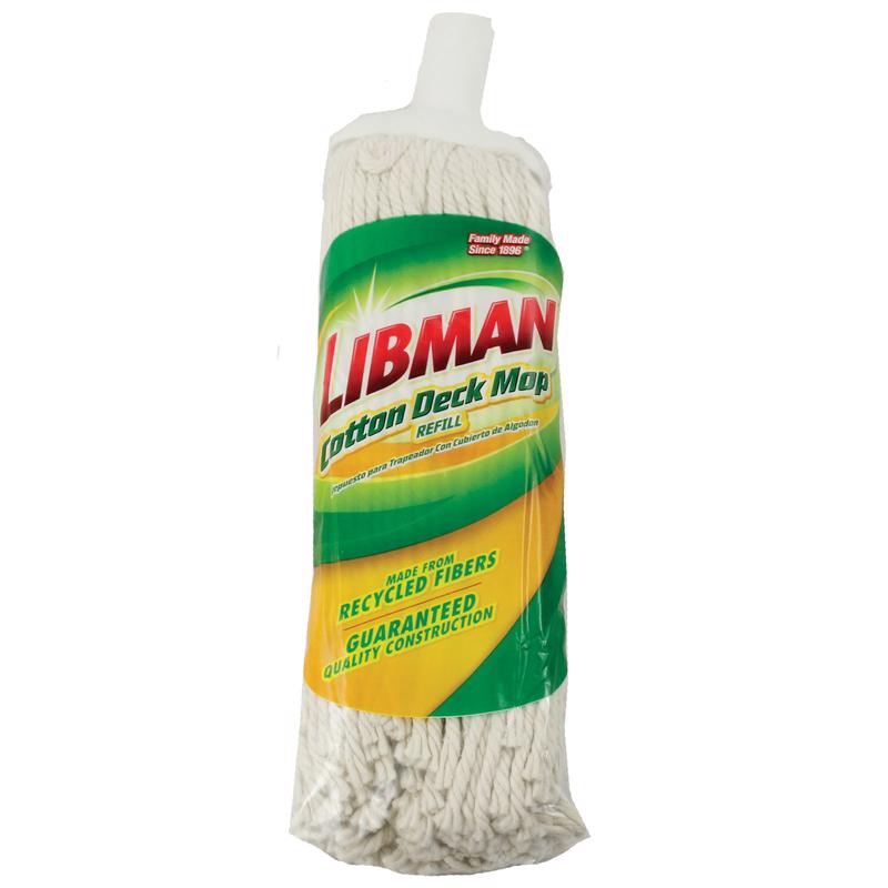Libman 12.8 in. Deck Cotton Mop Refill