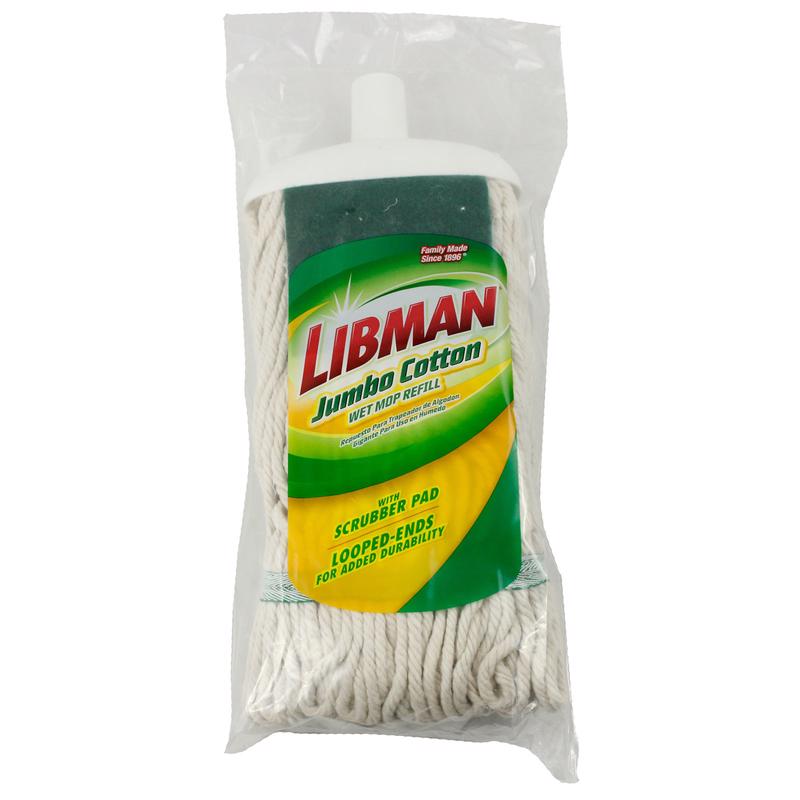 Libman Jumbo 10.5 in. Wet Cotton Mop Refill