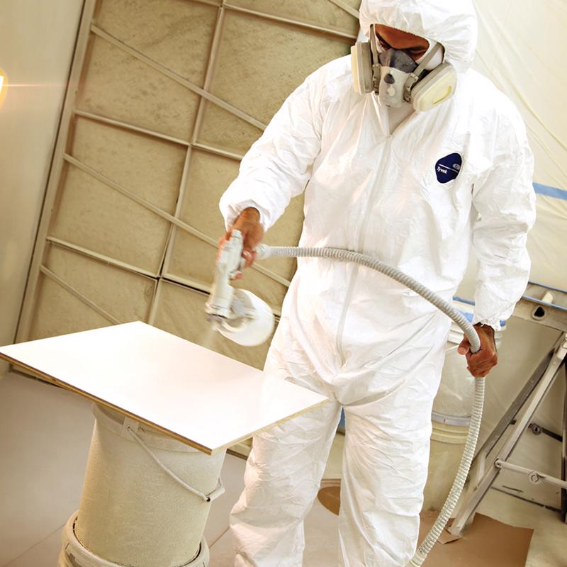 Dupont Tyvek Coverall with Hood and Boots White L