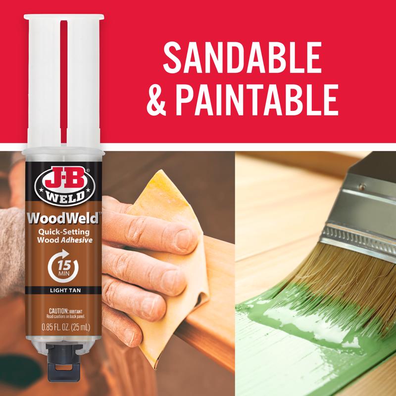 J-B Weld Light Tan Wood Epoxy 0.85 oz