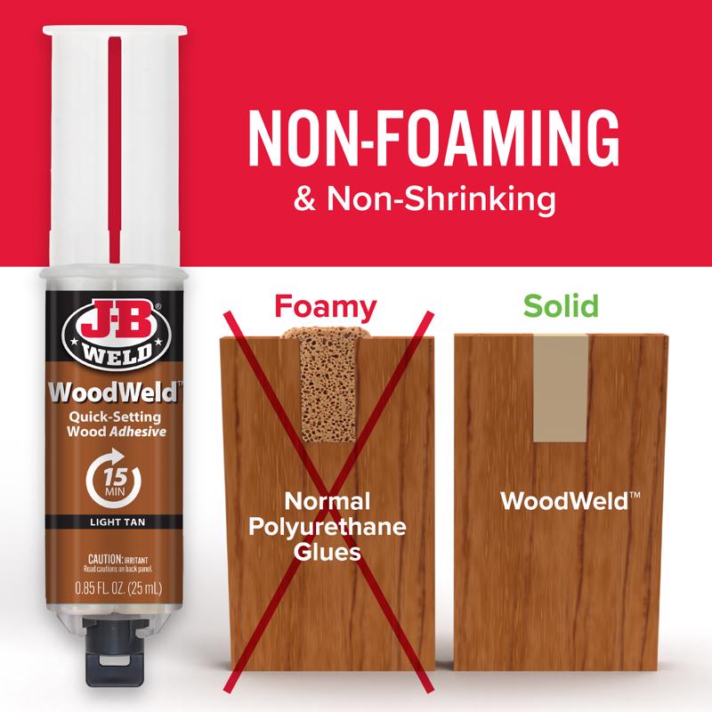 J-B Weld Light Tan Wood Epoxy 0.85 oz