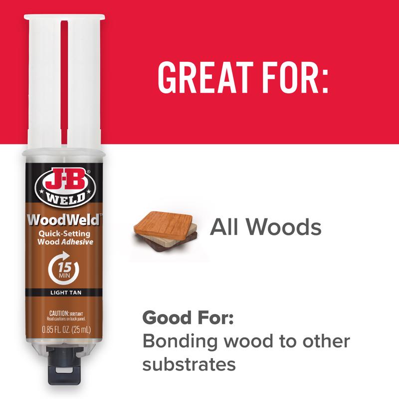 J-B Weld Light Tan Wood Epoxy 0.85 oz