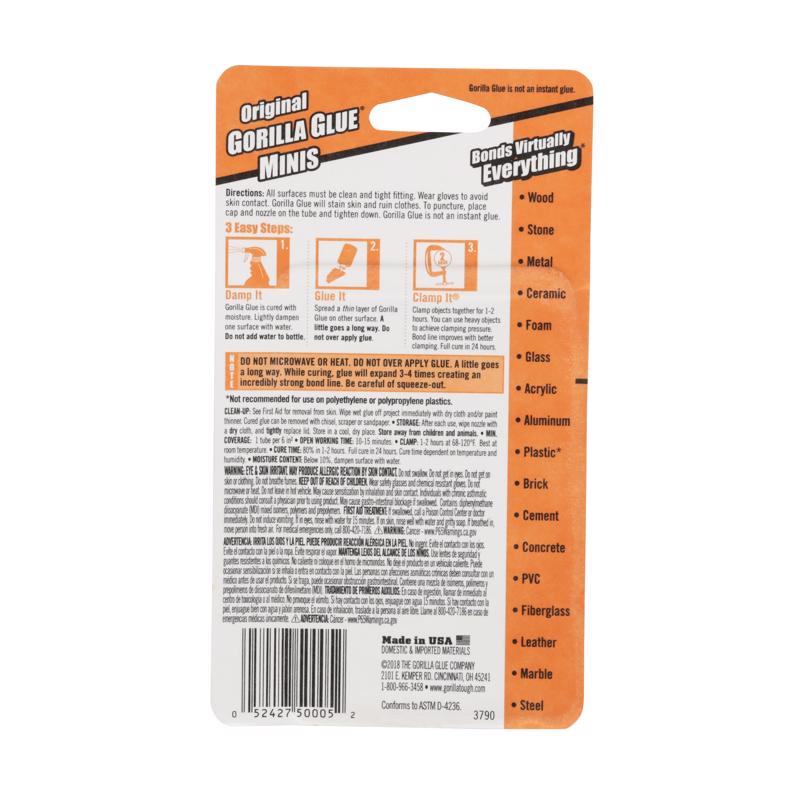 Gorilla High Strength Glue Tan Original Gorilla Glue 0.42 oz