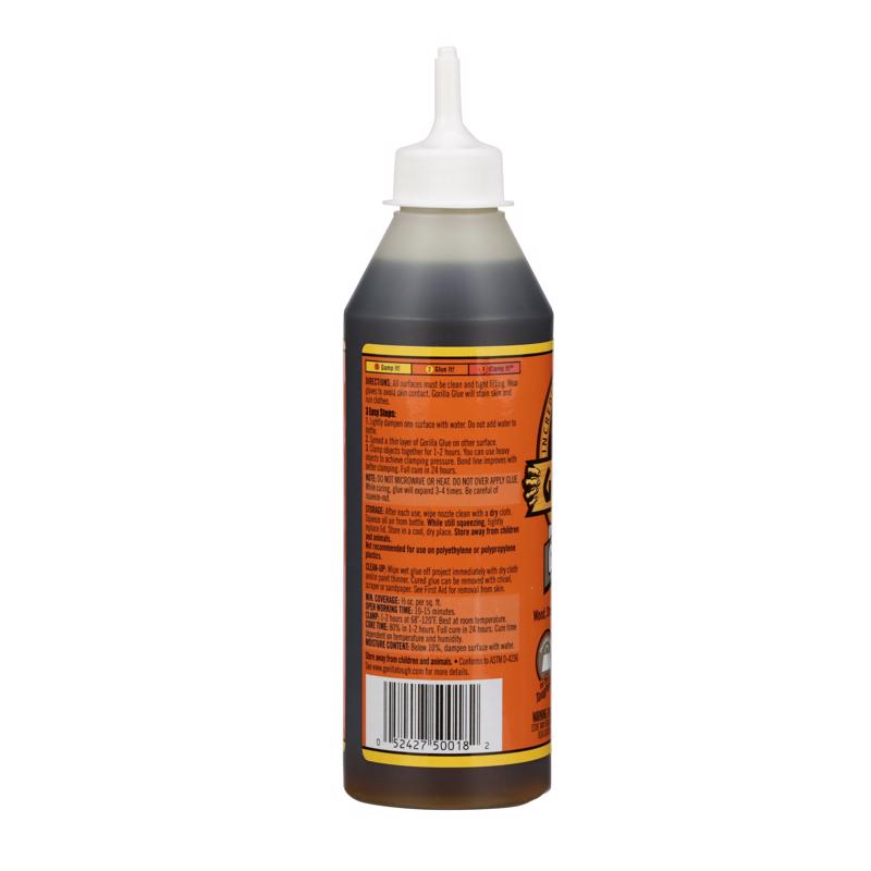 Gorilla High Strength Glue Tan Original Gorilla Glue 18 oz